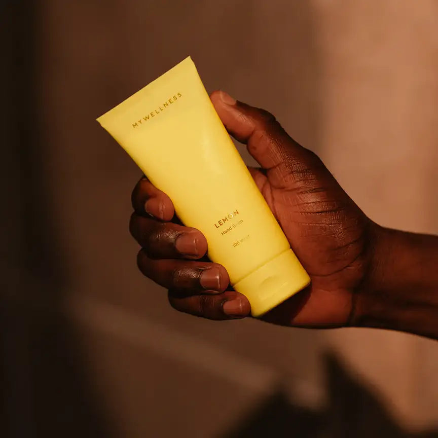 MyWellness Hand Balm Lemon in gelber Tube – reichhaltiger Handbalsam mit erfrischendem Zitronenduft